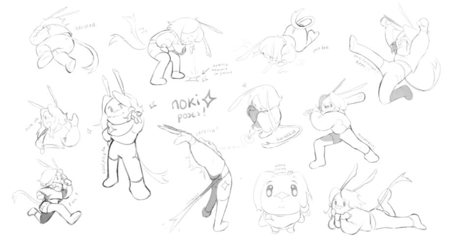 'noki' character posing